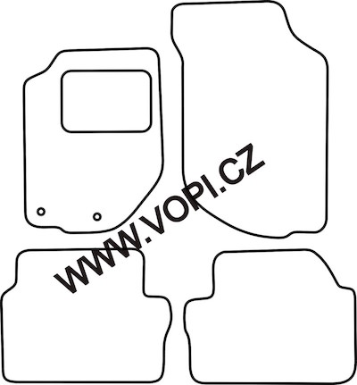 Autokoberce Volvo 740 / 940 Carburat - 1988 Carfit (5025)